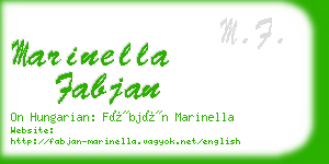 marinella fabjan business card